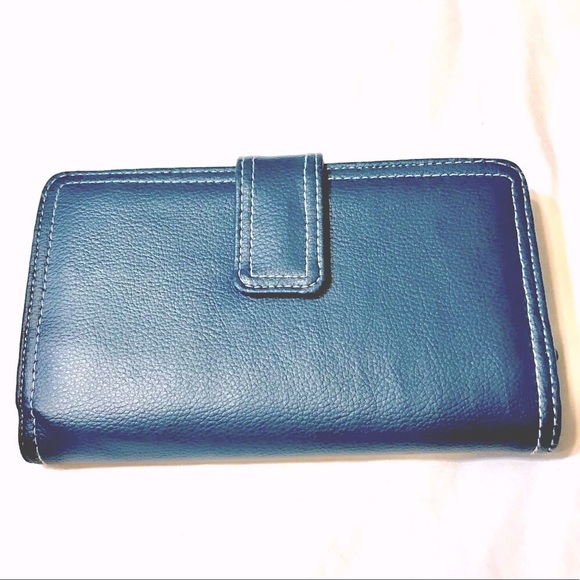 Wallet with snap-zip closure - Picture 2 of 4